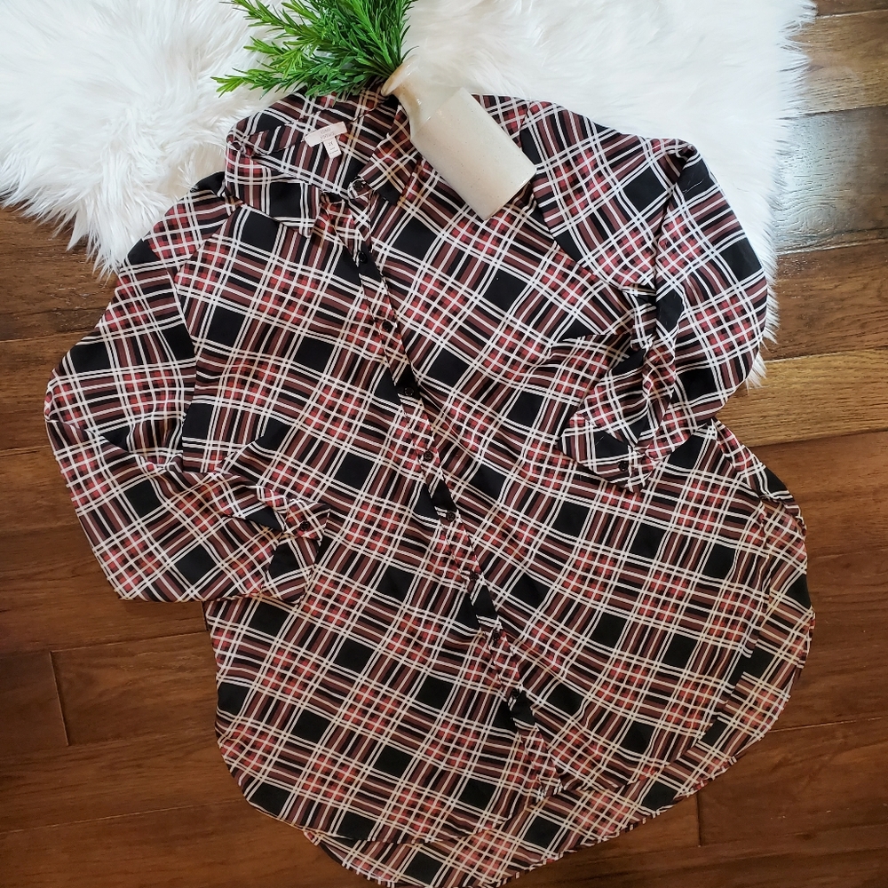 COMO VINTAGE Plaid Button Down Shirt | sz 2x